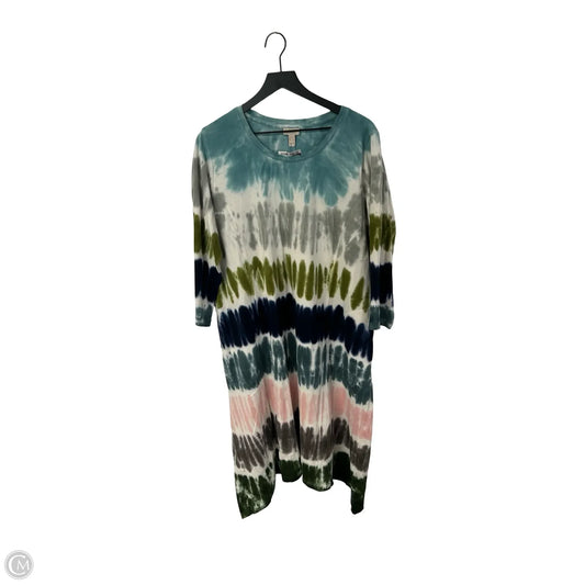 Dress Casual Midi By Logo In Tie Dye Print, Size: Xl