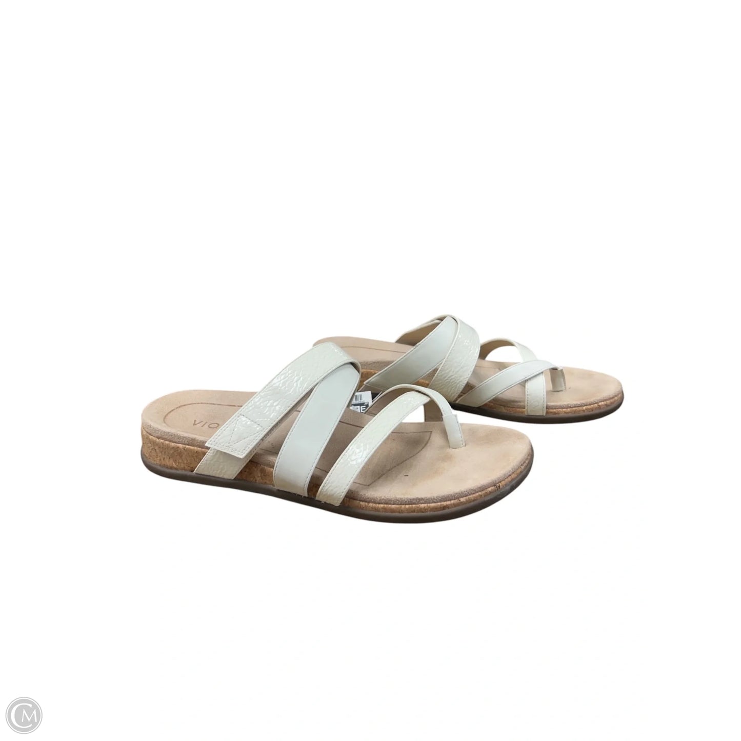 Sandals Flats By Vionic In Cream, Size: 10
