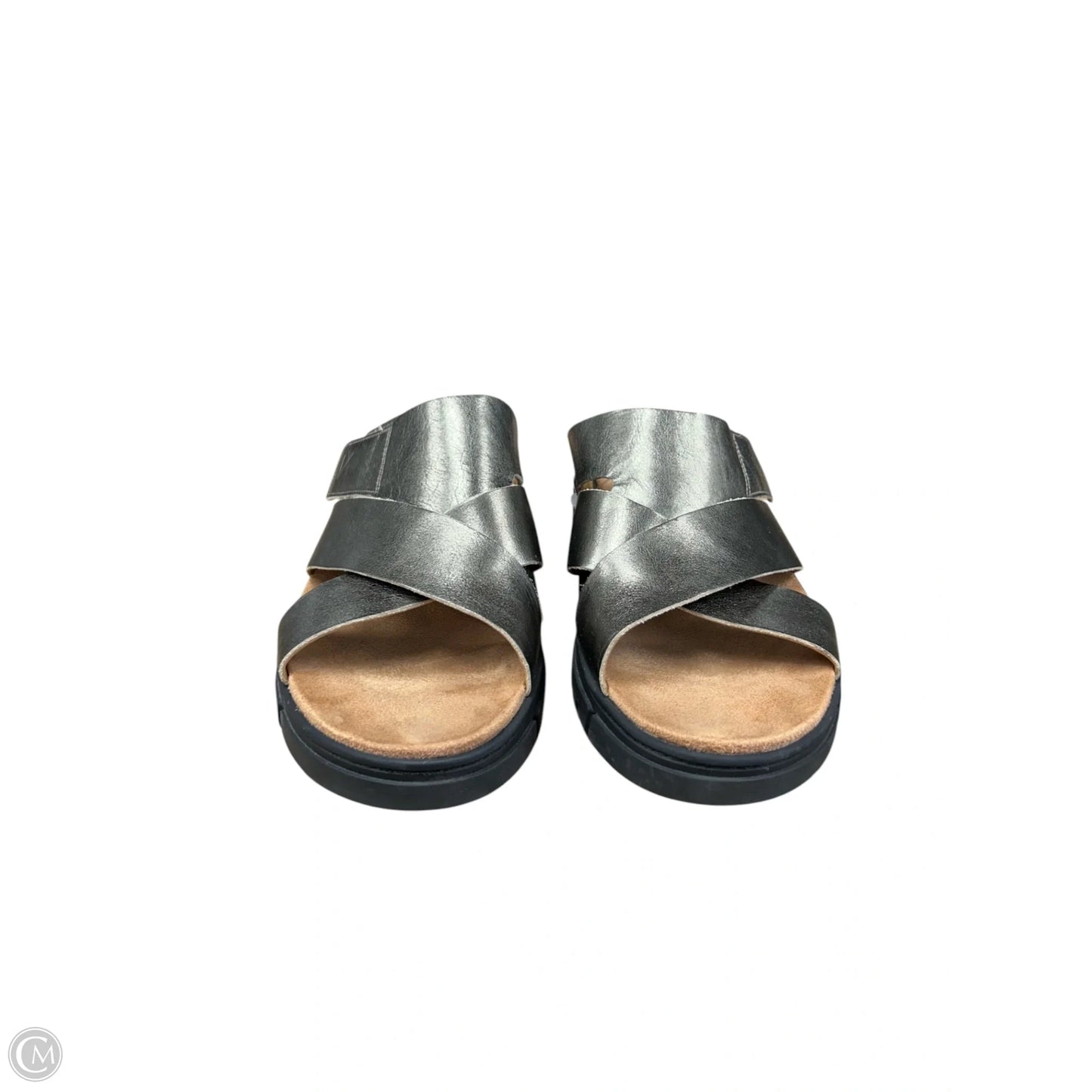 Sandals Heels Wedge By Vionic In Bronze, Size: 10
