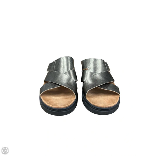 Sandals Heels Wedge By Vionic In Bronze, Size: 10