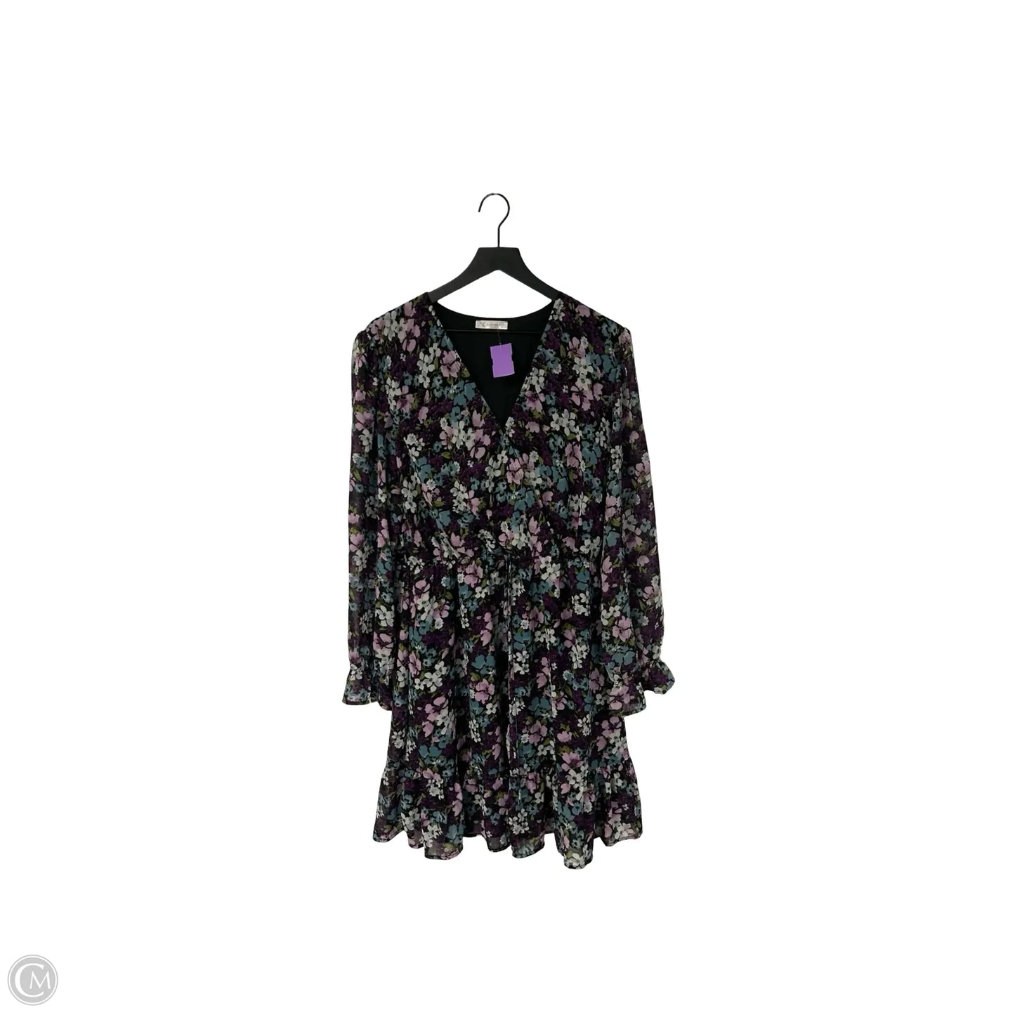 Dress Casual Short By Kirundo In Floral Print, Size: Xl