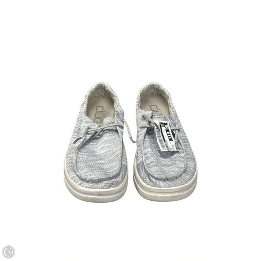 Shoes Flats By Hey Dude In Grey, Size: 10