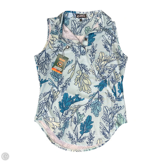 Athletic Tank Top By Cmc In Blue, Size: L
