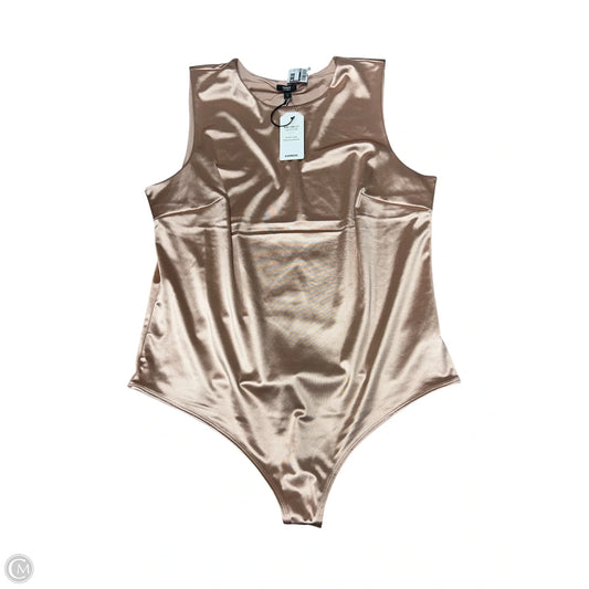 Bodysuit By Express In Peach, Size: Xl