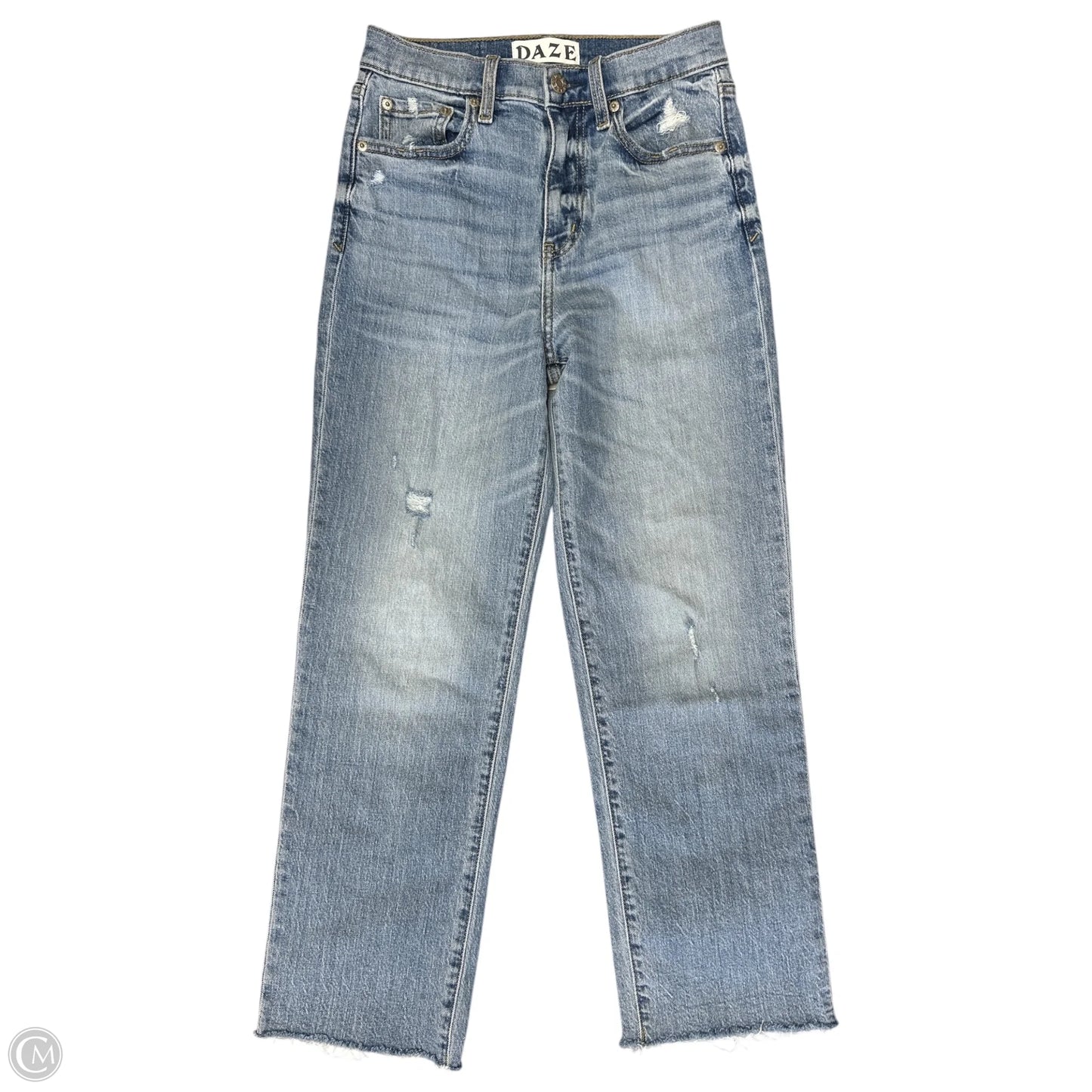 Jeans Straight By Daze Denim In Blue Denim, Size: 0