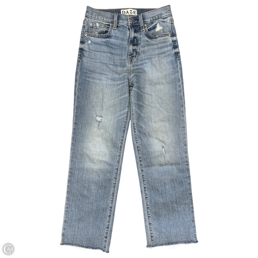 Jeans Straight By Daze Denim In Blue Denim, Size: 0