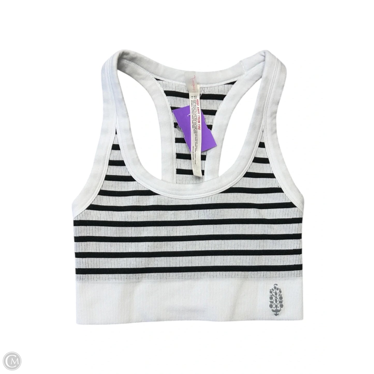 Tank Top By Free People In Black & White, Size: Xs