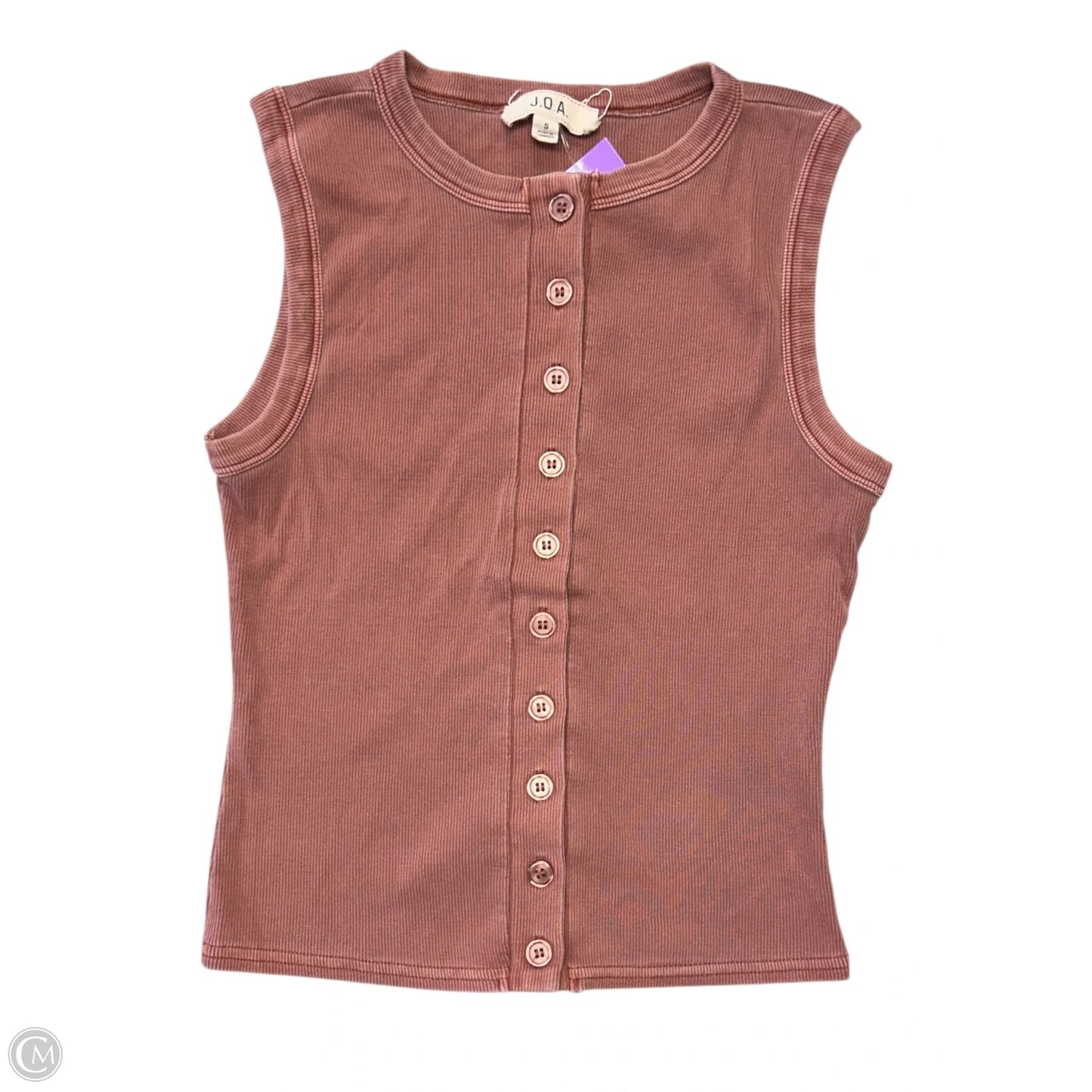 Top Sleeveless By Clothes Mentor In Bronze, Size: S