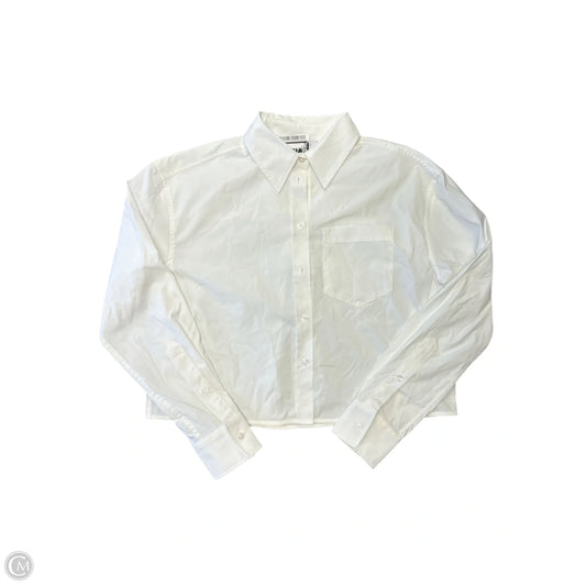 Blouse Long Sleeve By Athleta In White, Size: Xs