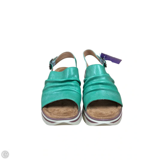 Sandals Heels Platform By Cmc In Green, Size: 6.5