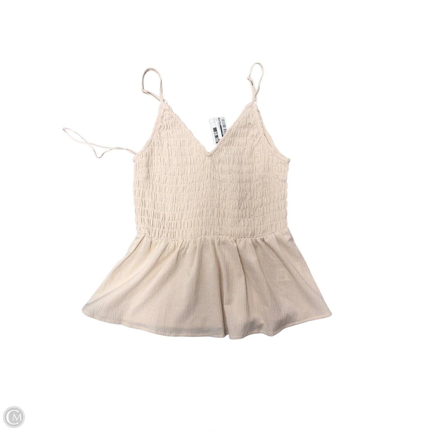 Top Sleeveless By Wishlist In Tan, Size: S