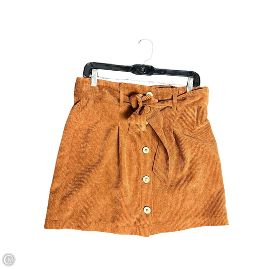 Skirt Mini & Short By Clothes Mentor In Brown, Size: M