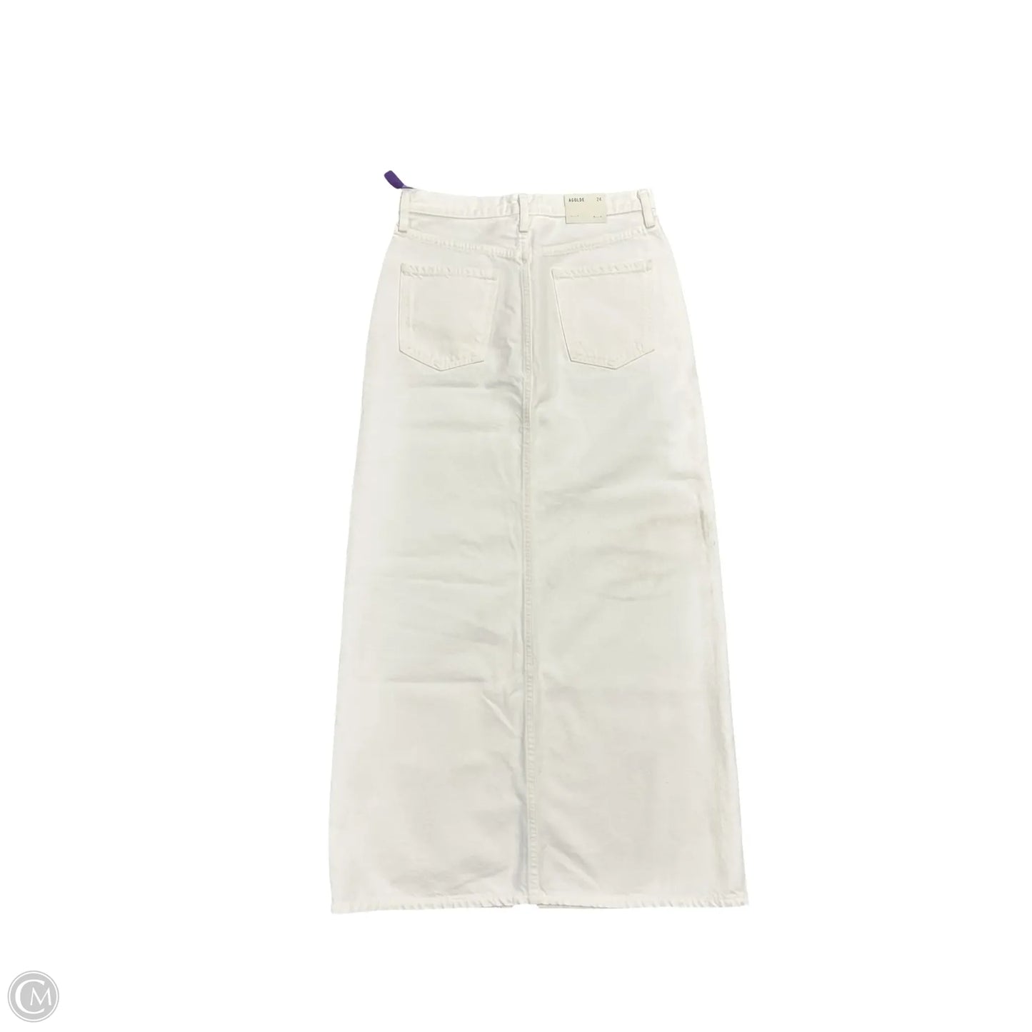 Skirt Maxi By Agolde In White Denim, Size: 0