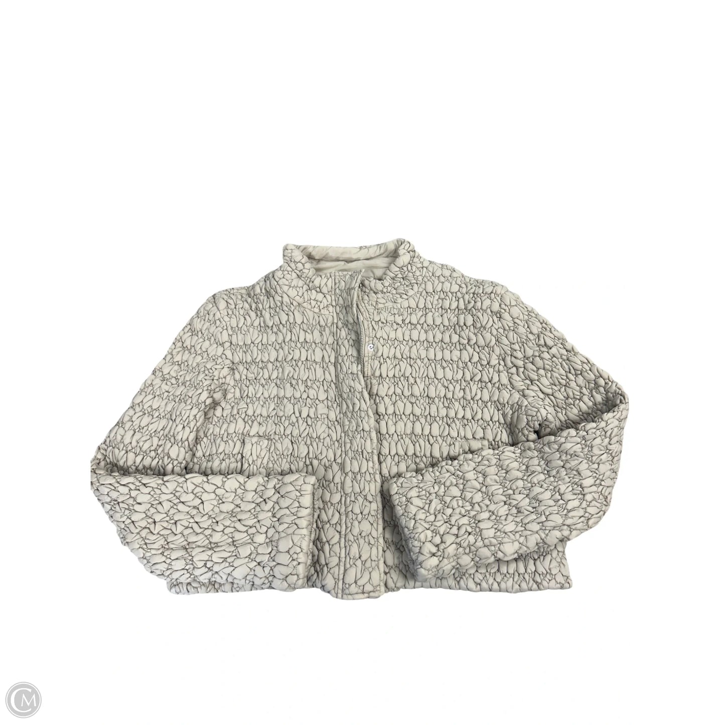 Jacket Puffer & Quilted By Current Air In Tan, Size: M