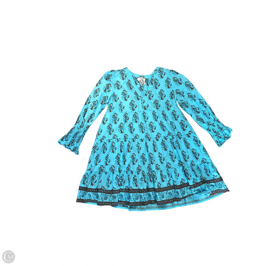 Dress Casual Short By Tuckernuck In Blue & Brown, Size: M