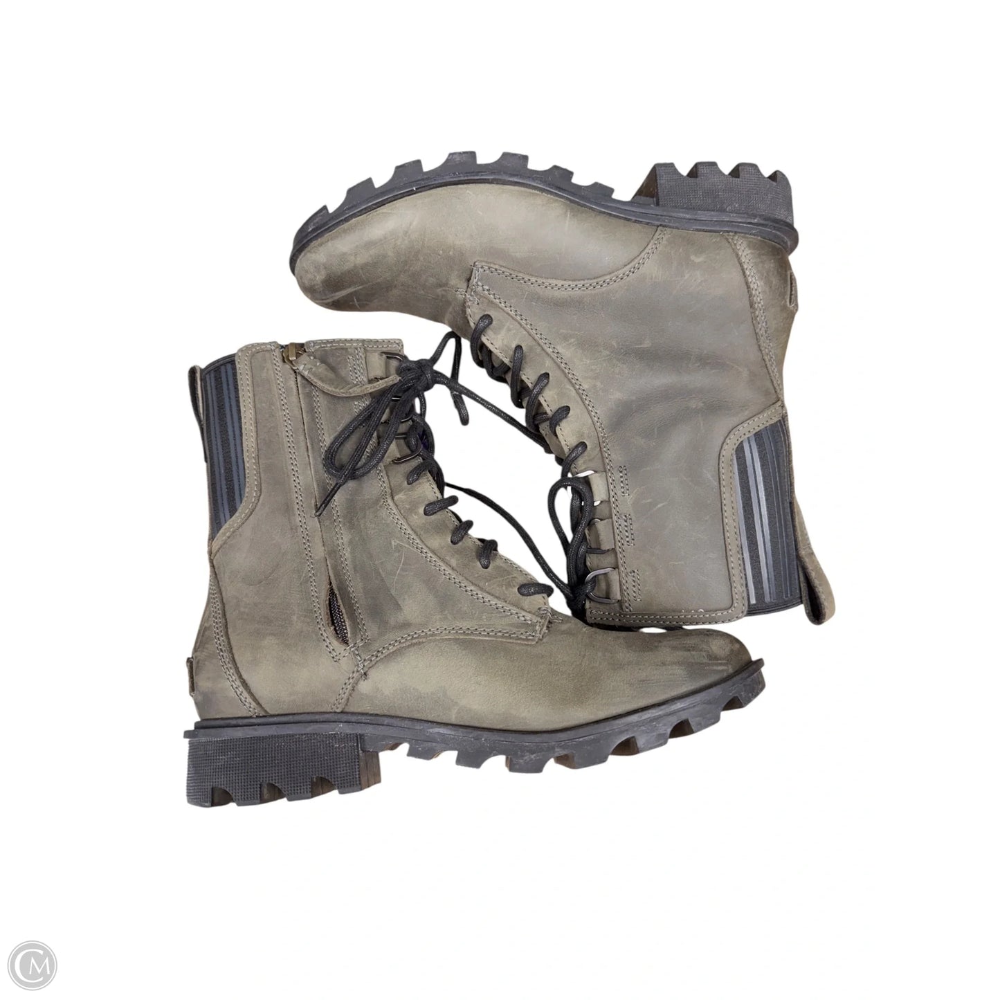 Boots Ankle Heels By Sorel In Green, Size: 9