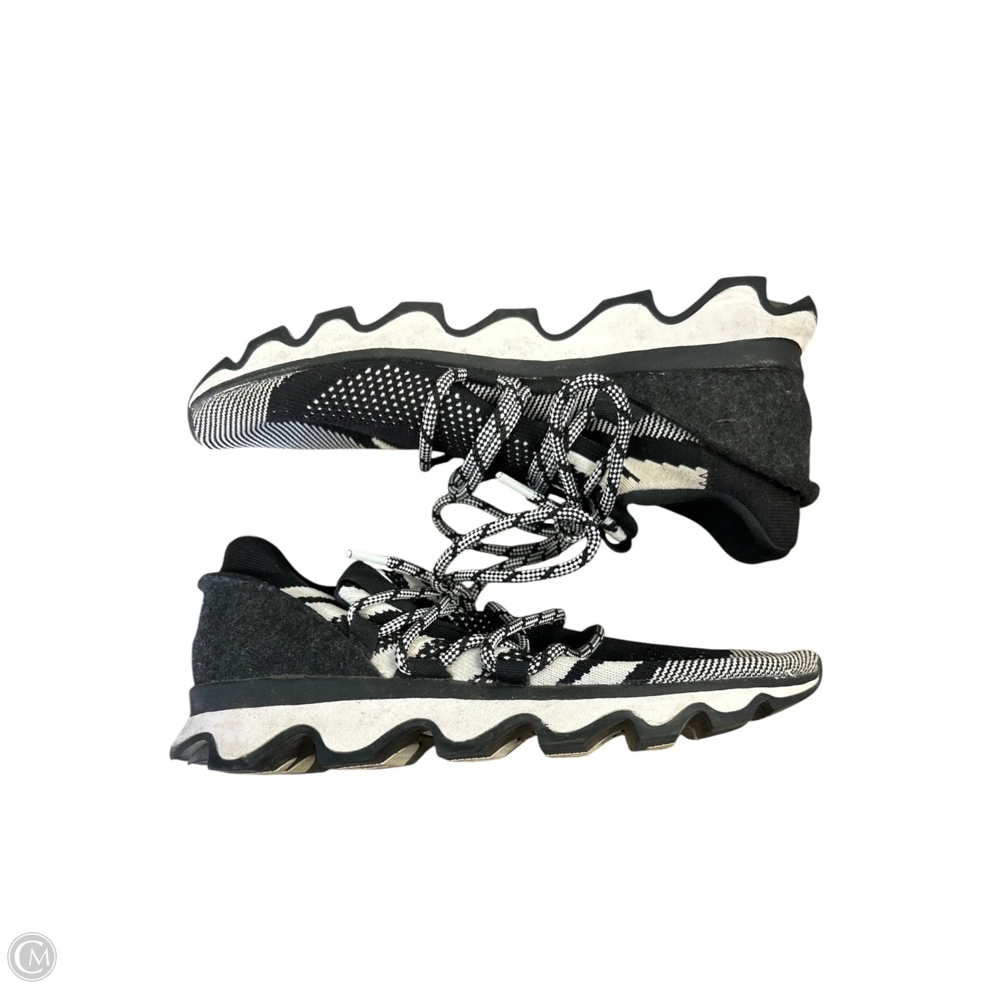 Shoes Athletic By Sorel In Black & Cream, Size: 9