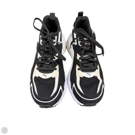Shoes Athletic By Puma In Black & Cream, Size: 9