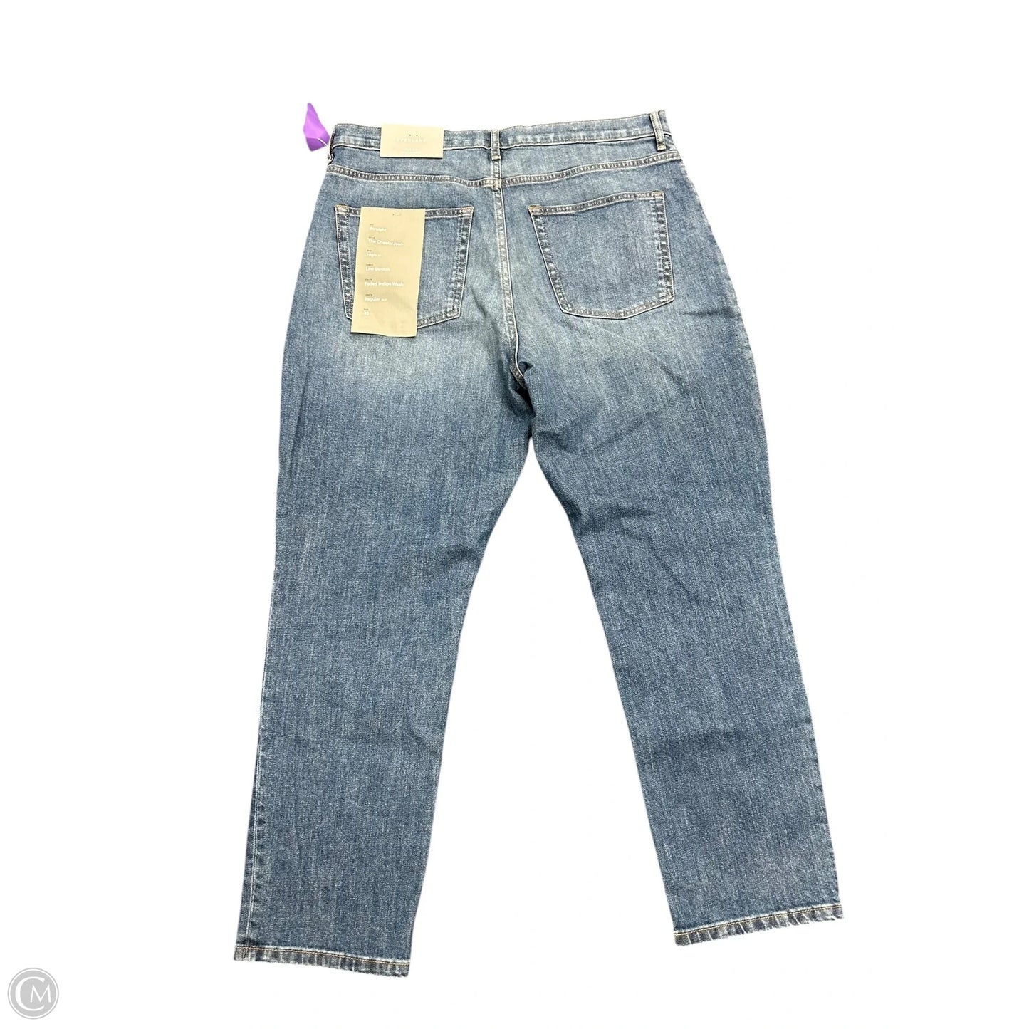 Jeans Straight By Everlane In Blue Denim, Size: 16
