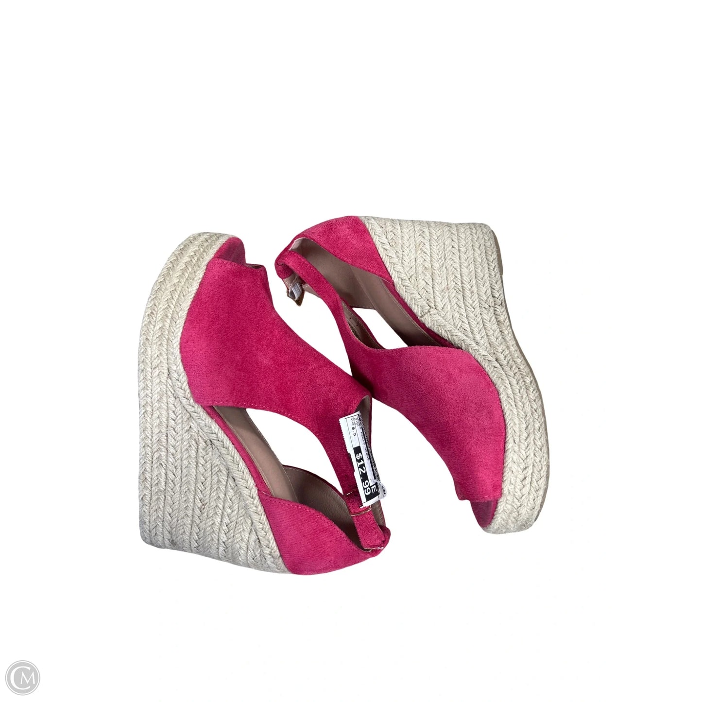Shoes Heels Wedge By Cmf In Pink, Size: 6.5