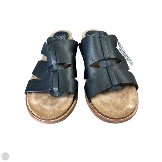Sandals Flats By Sofft In Black, Size: 8.5