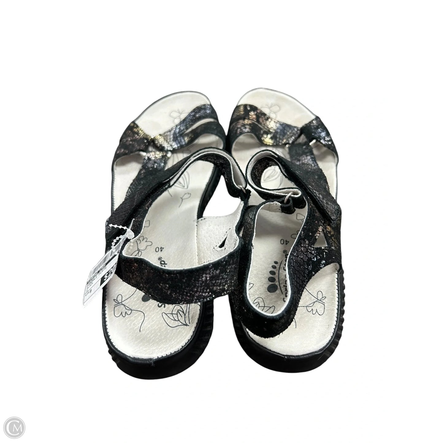 Sandals Flats By Spring Step In Black, Size: 9