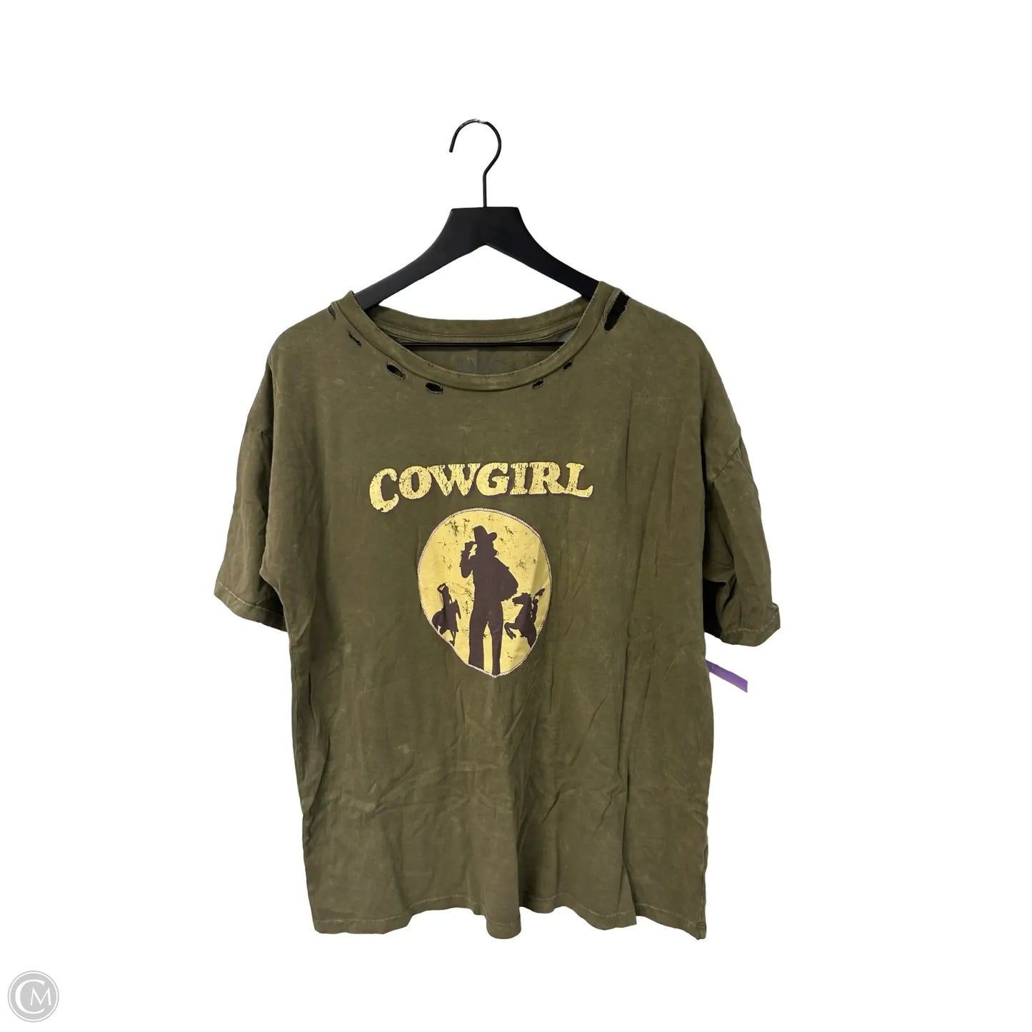 Top Short Sleeve By Clothes Mentor In Green, Size: S