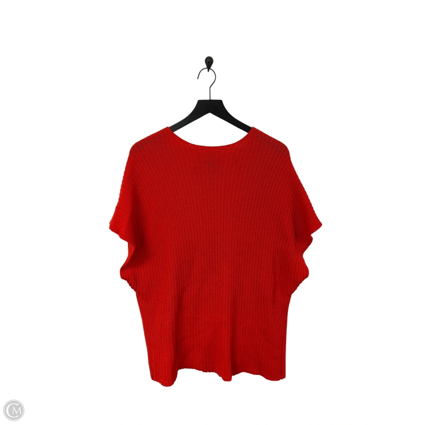 Sweater Short Sleeve By Cabi In Red, Size: S