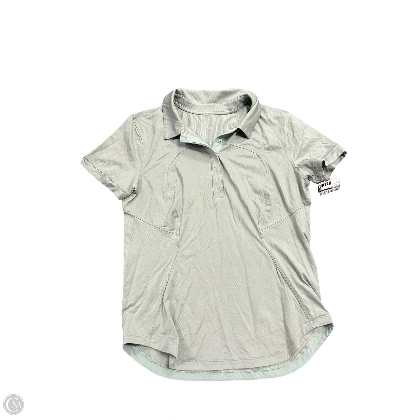 Athletic Top Short Sleeve By Lululemon In Green, Size: S