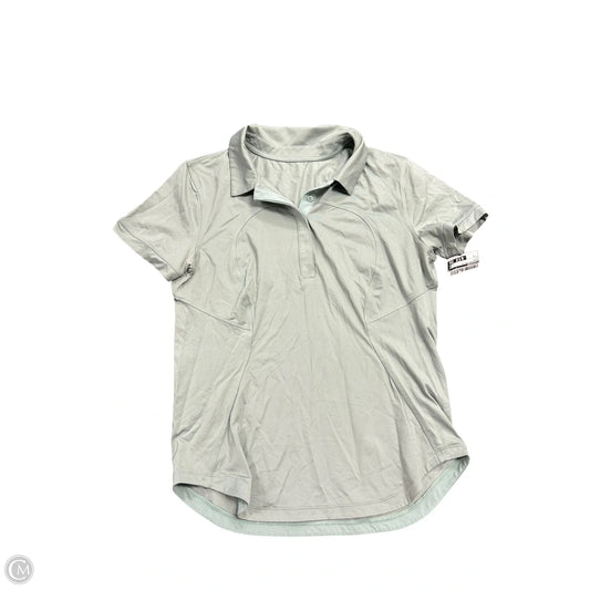 Athletic Top Short Sleeve By Lululemon In Green, Size: S