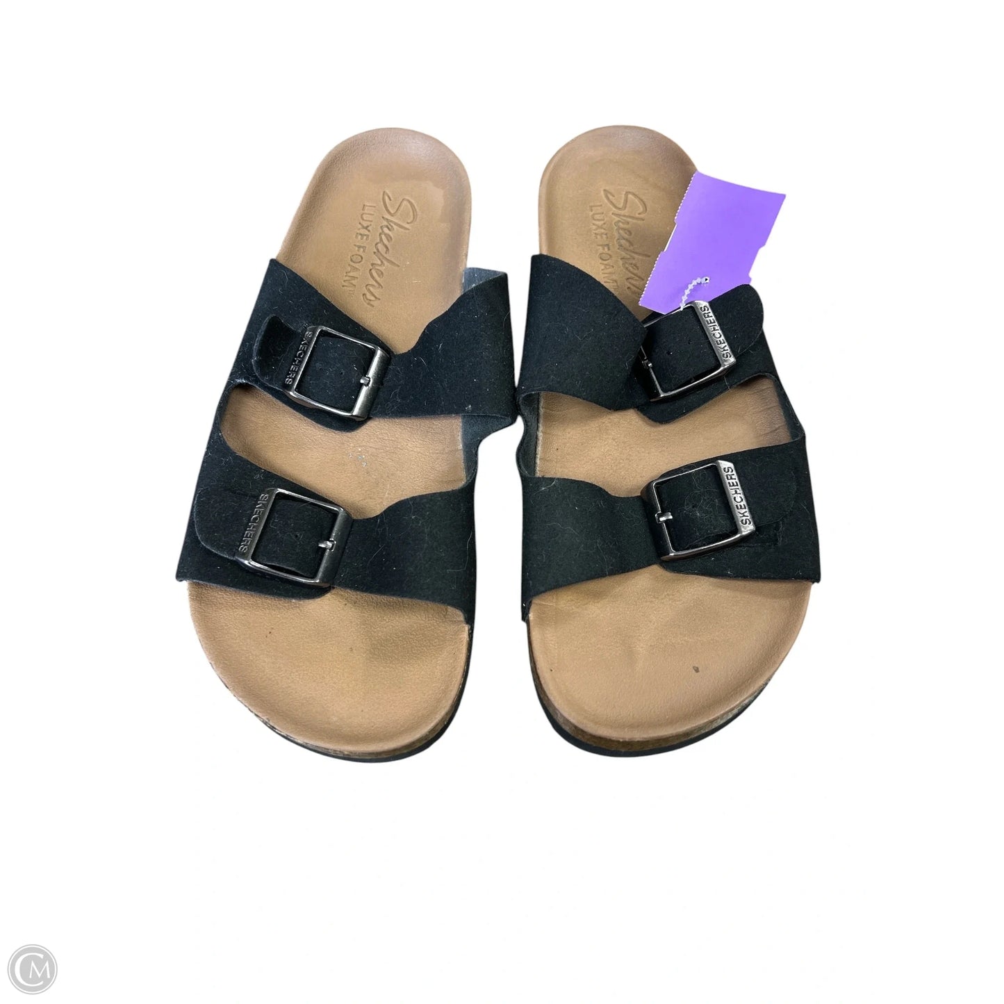 Sandals Flats By Skechers In Black, Size: 8