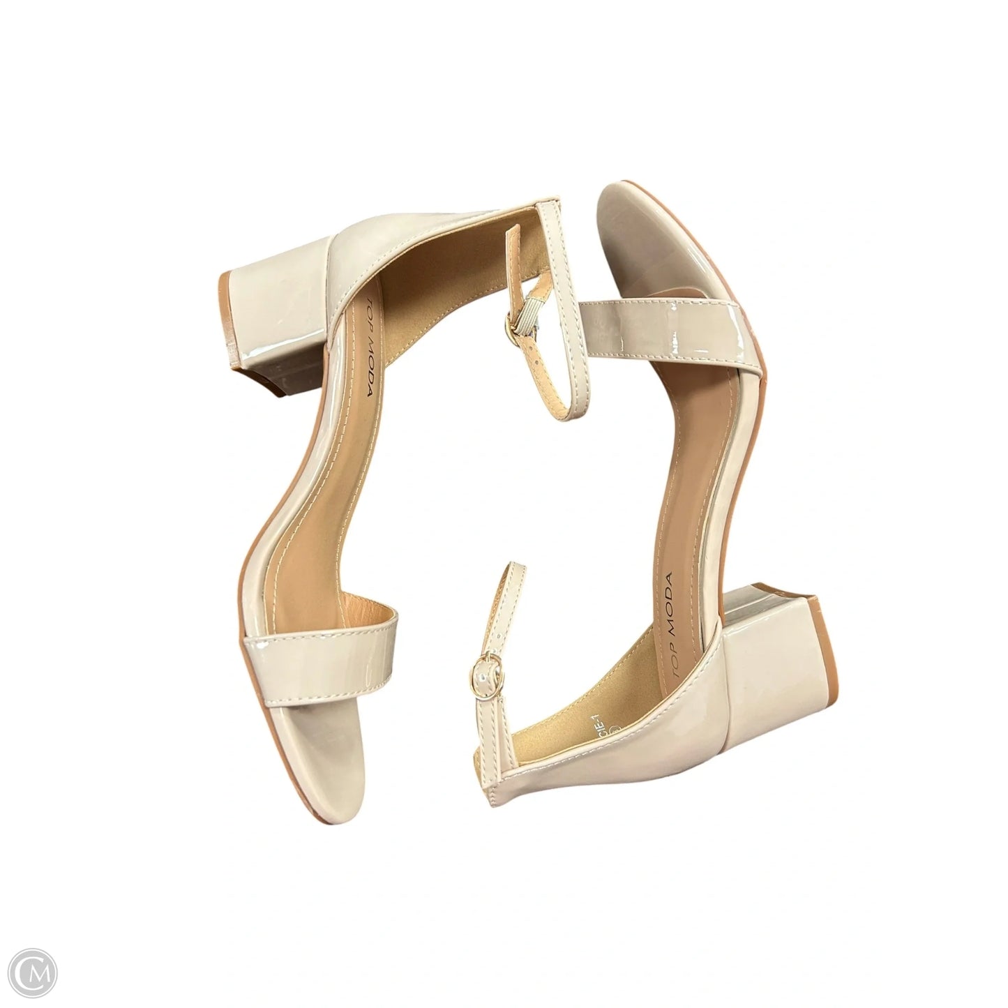 Shoes Heels Block By Top Moda In Tan, Size: 8