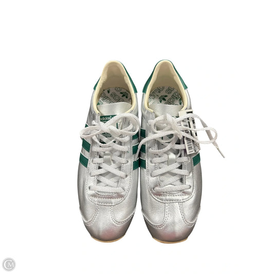 Shoes Sneakers By Adidas In Silver, Size: 6.5