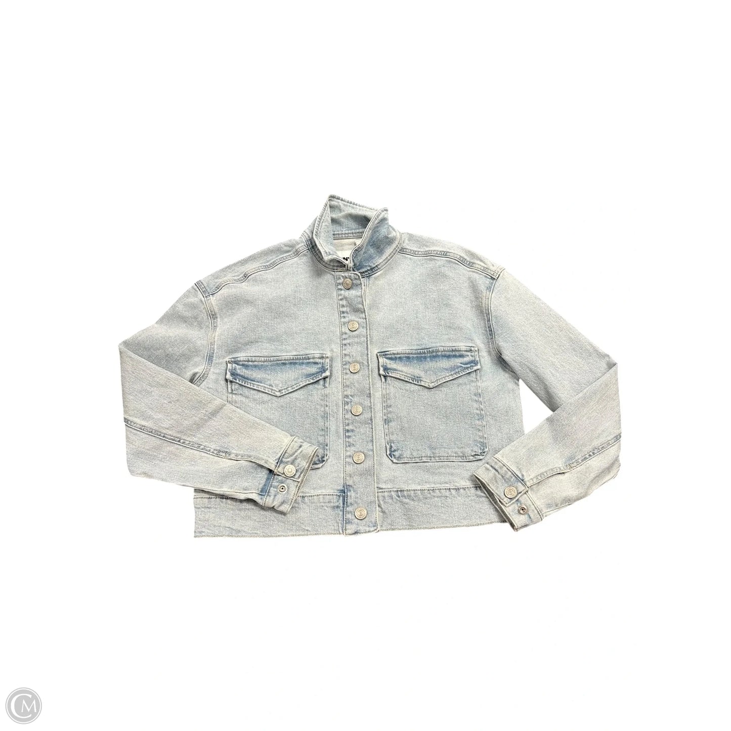 Jacket Denim By Dkny In Blue Denim, Size: S