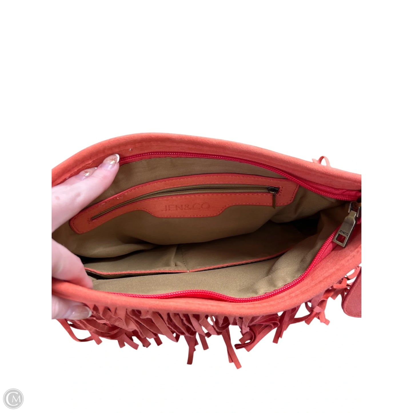 Handbag By Jen & Co, Size: Medium