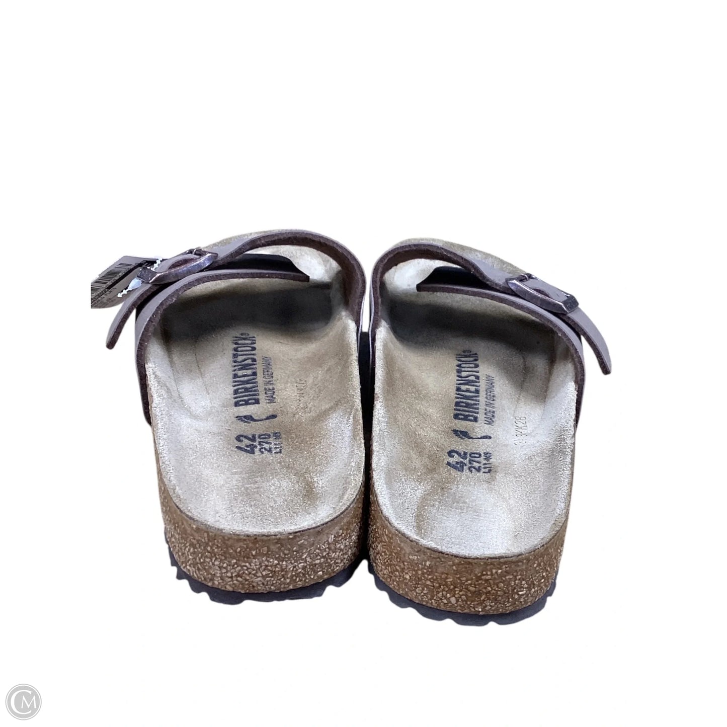 Sandals Flats By Birkenstock In Brown, Size: 11