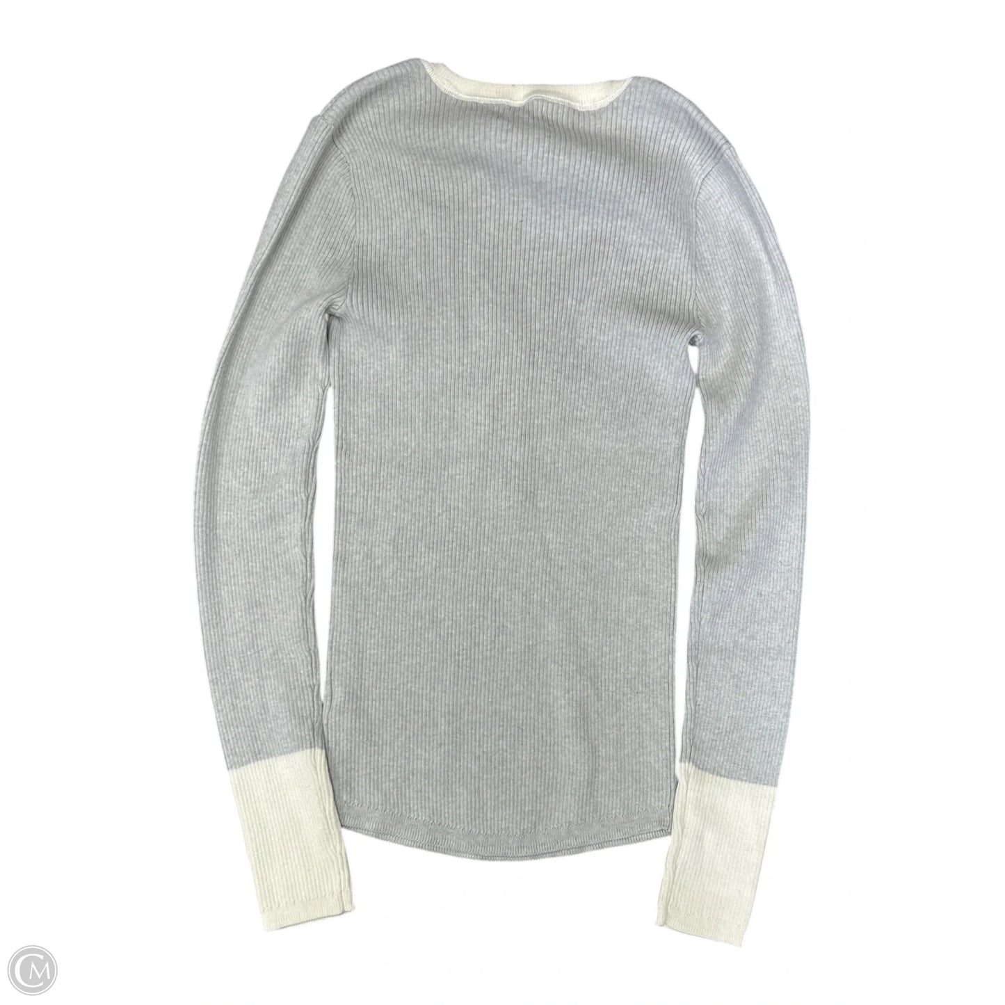 Sweater By Faherty In Gold & Grey, Size: Xs