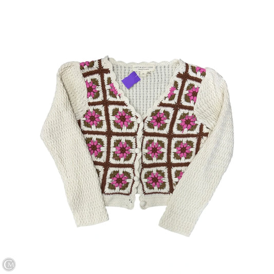 Sweater Cardigan By Saltwater Luxe In Cream, Size: M