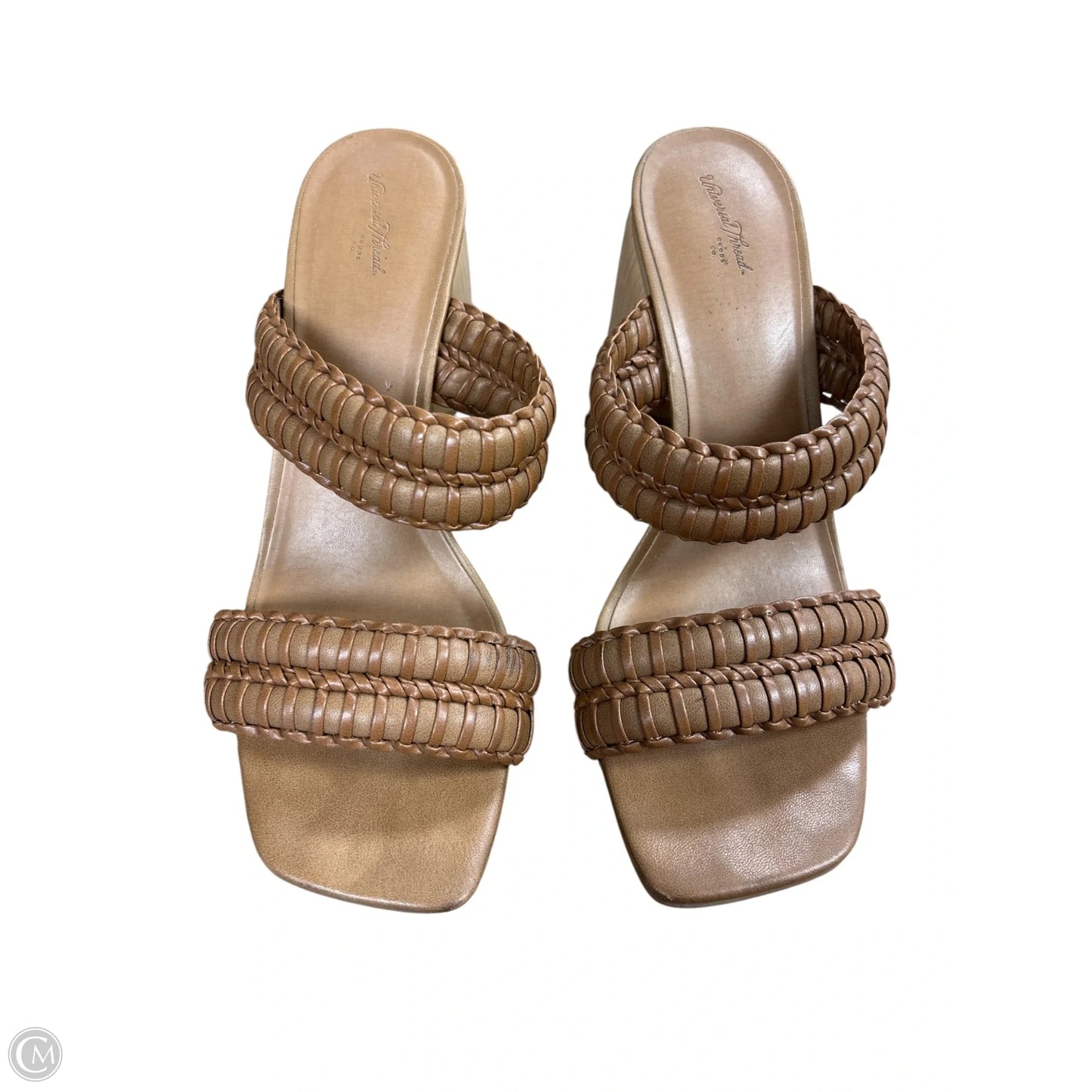 Shoes Heels Block By Universal Thread In Tan, Size: 9
