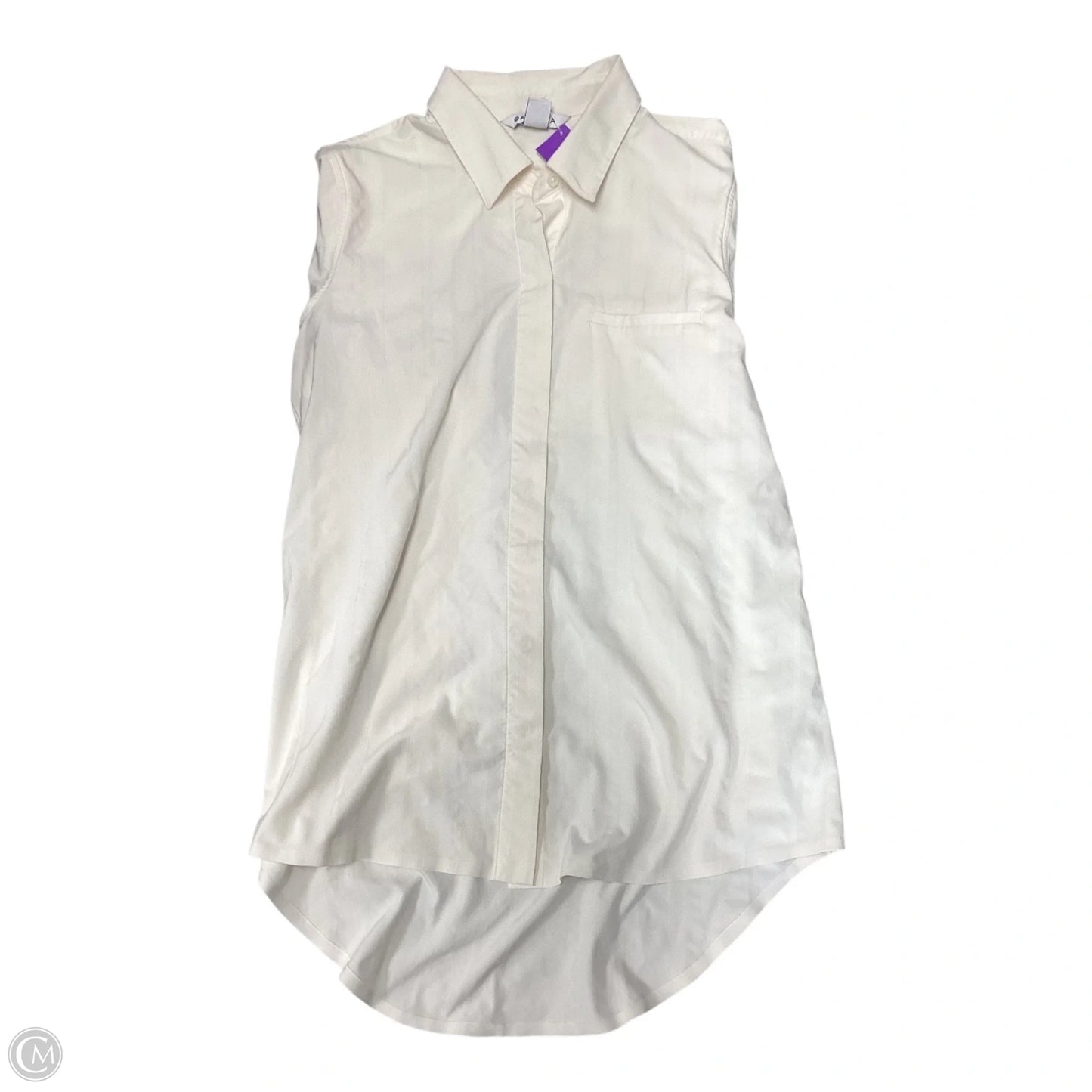 Blouse Long Sleeve By Athleta In Cream, Size: S