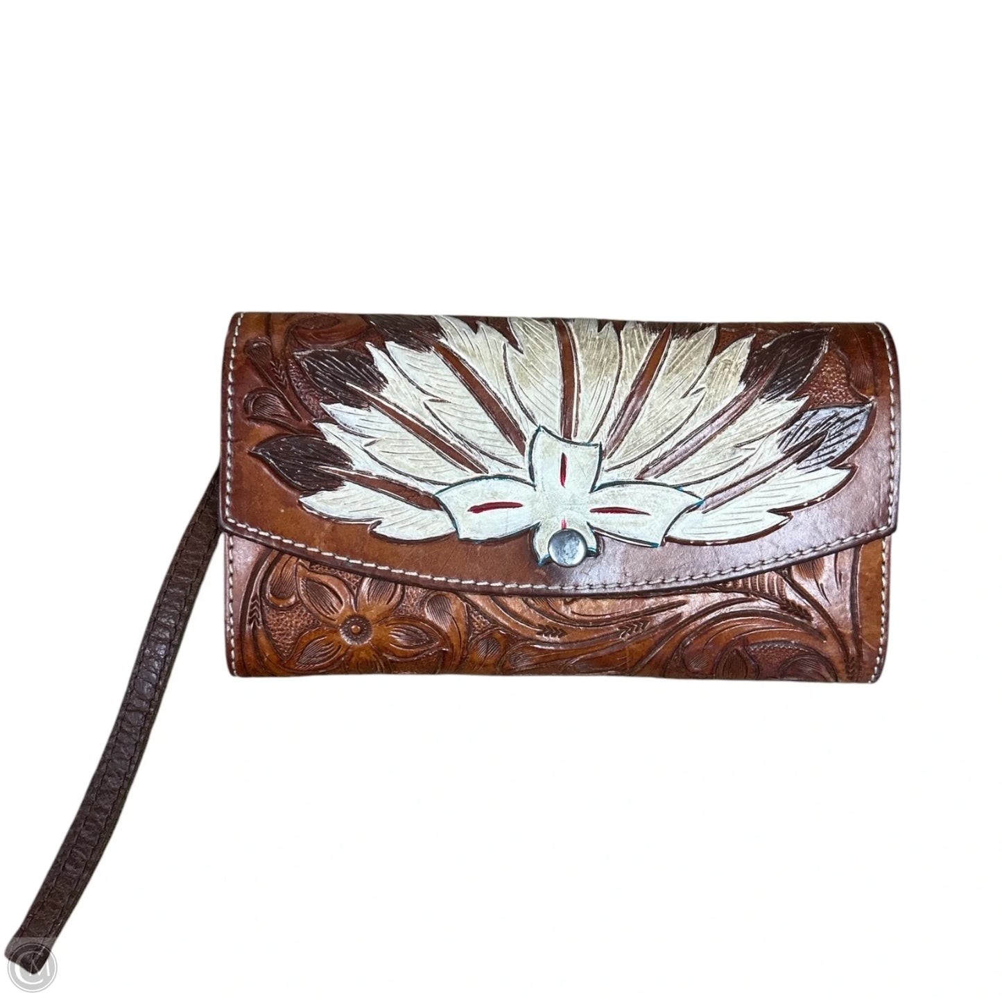 Wallet Leather By Cmc, Size: Large