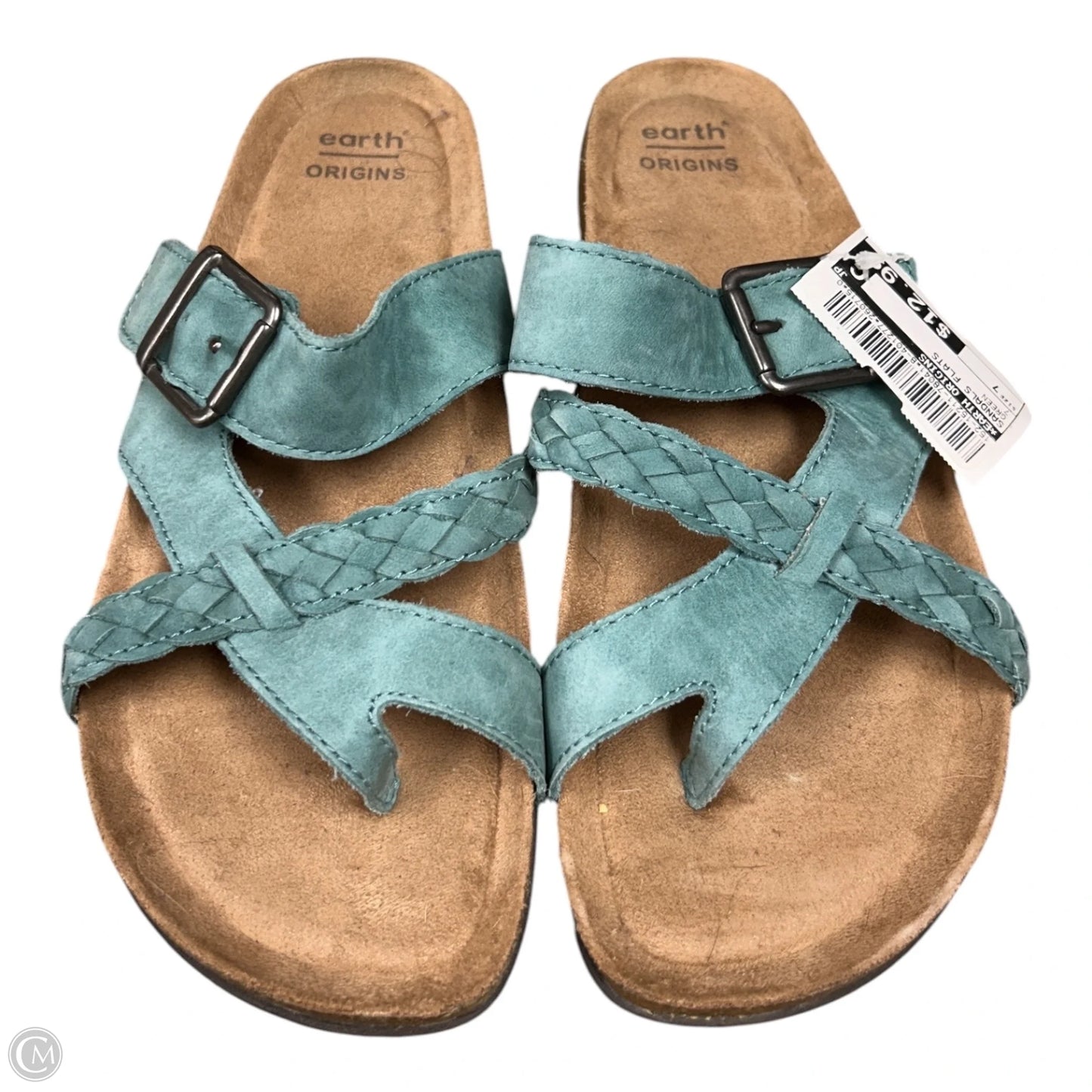 Sandals Flats By Earth Origins In Green, Size: 7
