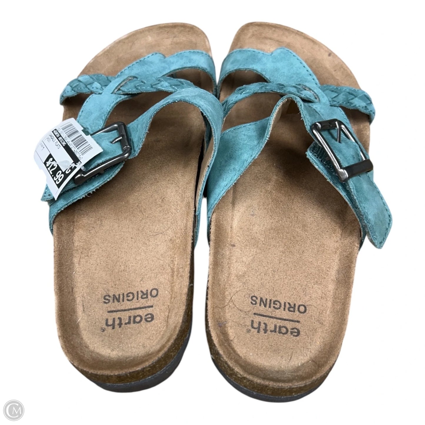 Sandals Flats By Earth Origins In Green, Size: 7