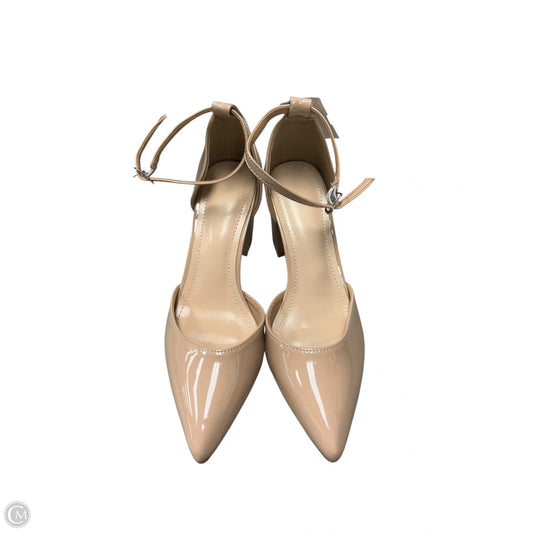 Shoes Heels Block By Clothes Mentor In Beige, Size: 7.5