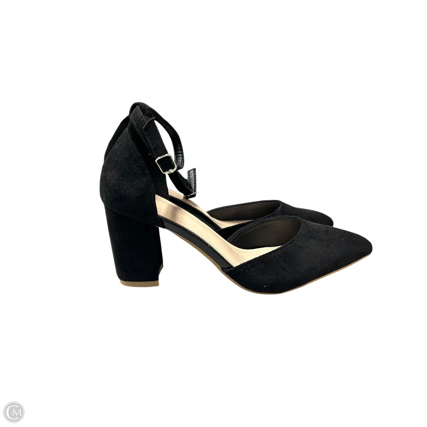 Shoes Heels Block By Clothes Mentor In Black, Size: 7.5