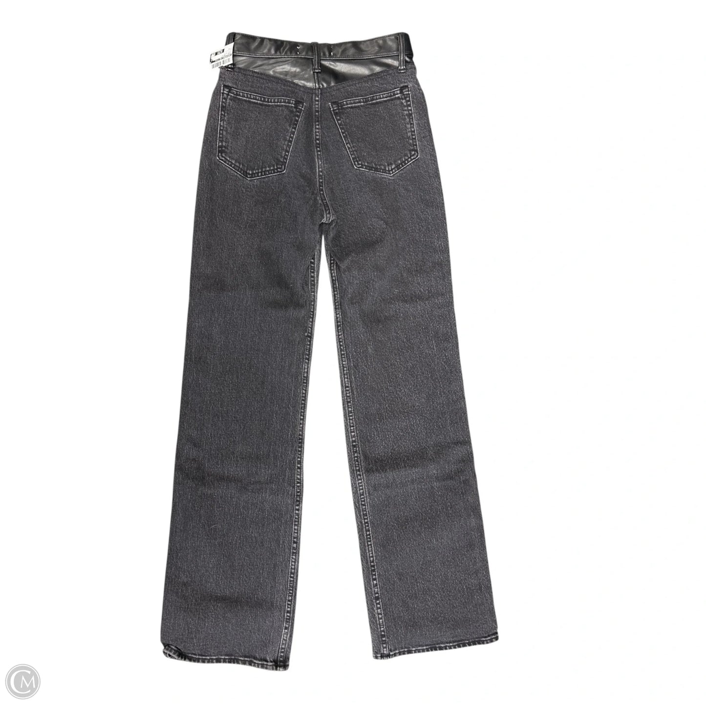 Jeans Straight By Abercrombie And Fitch In Black Denim, Size: 0