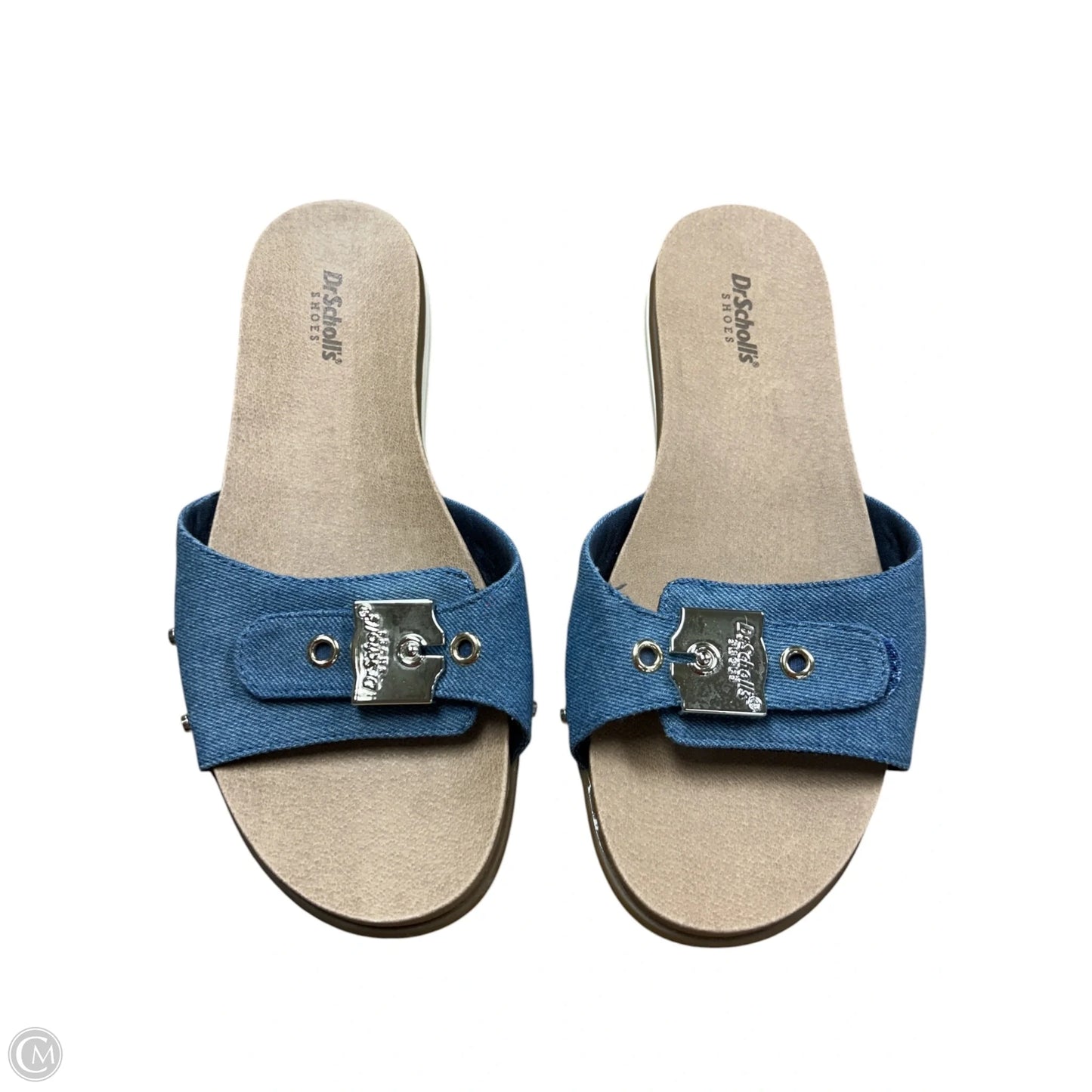 Sandals Flats By Dr Scholls In Blue, Size: 9