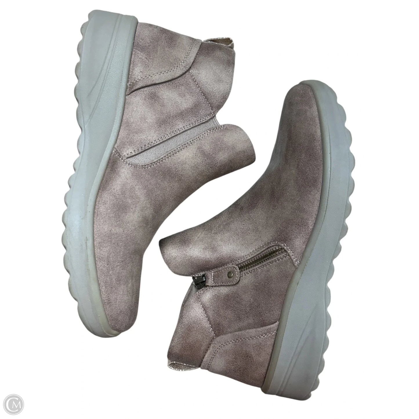 Boots Ankle Flats By Skechers In Tan, Size: 9
