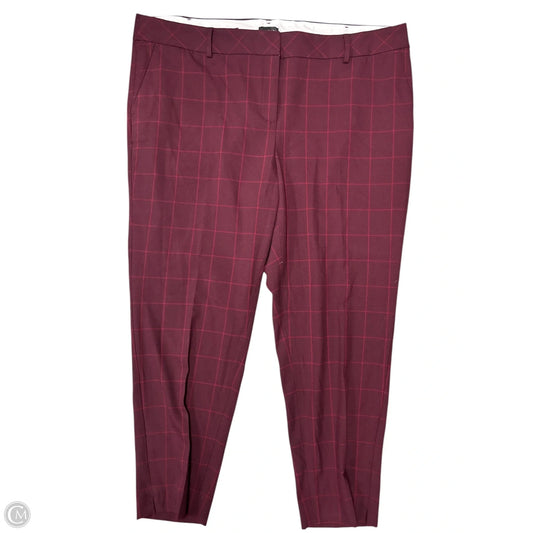 Pants Dress By Talbots In Maroon, Size: 20