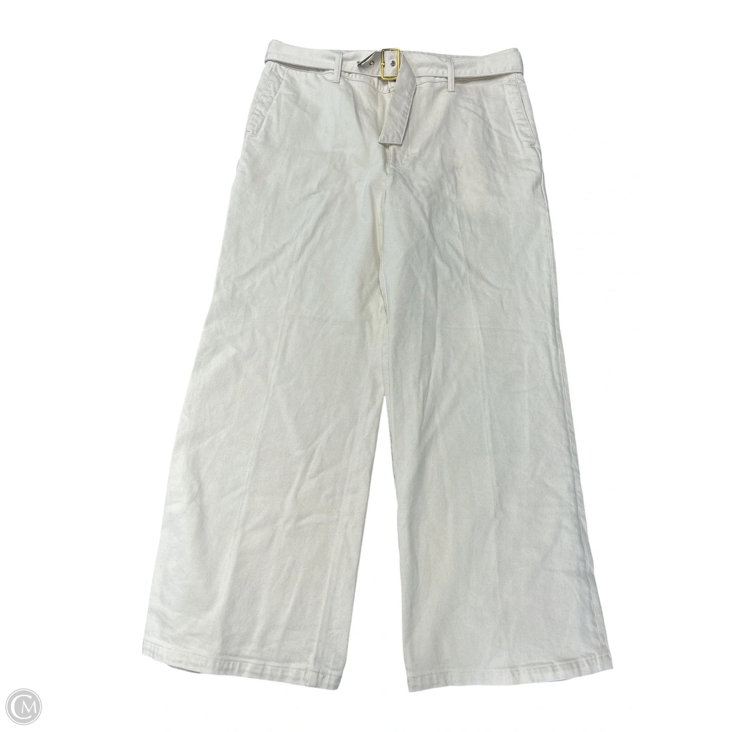 Jeans Wide Leg By J. Crew In Cream, Size: 16